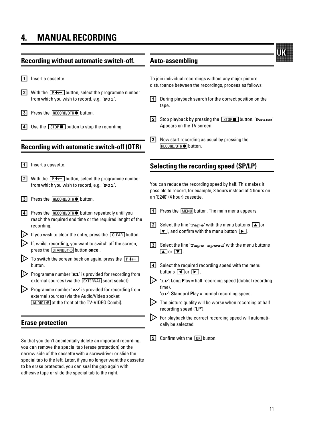 Philips 21PV620/07, 21PV688/05 operating instructions A5 cOdkOb hTRehSXdV, Ejh0, If6bf0 