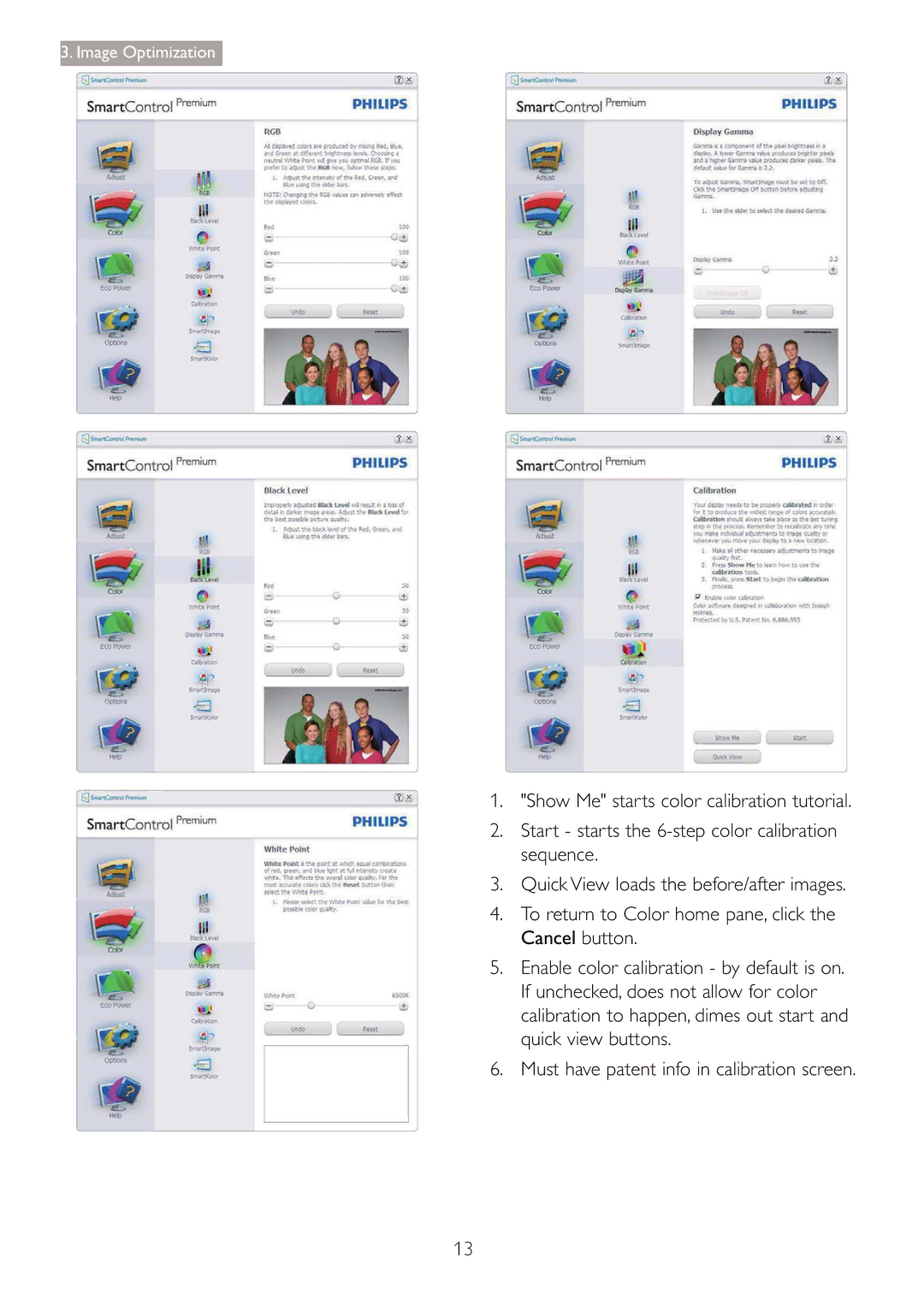 Philips 220B4LPCB/27 user manual Image Optimization 