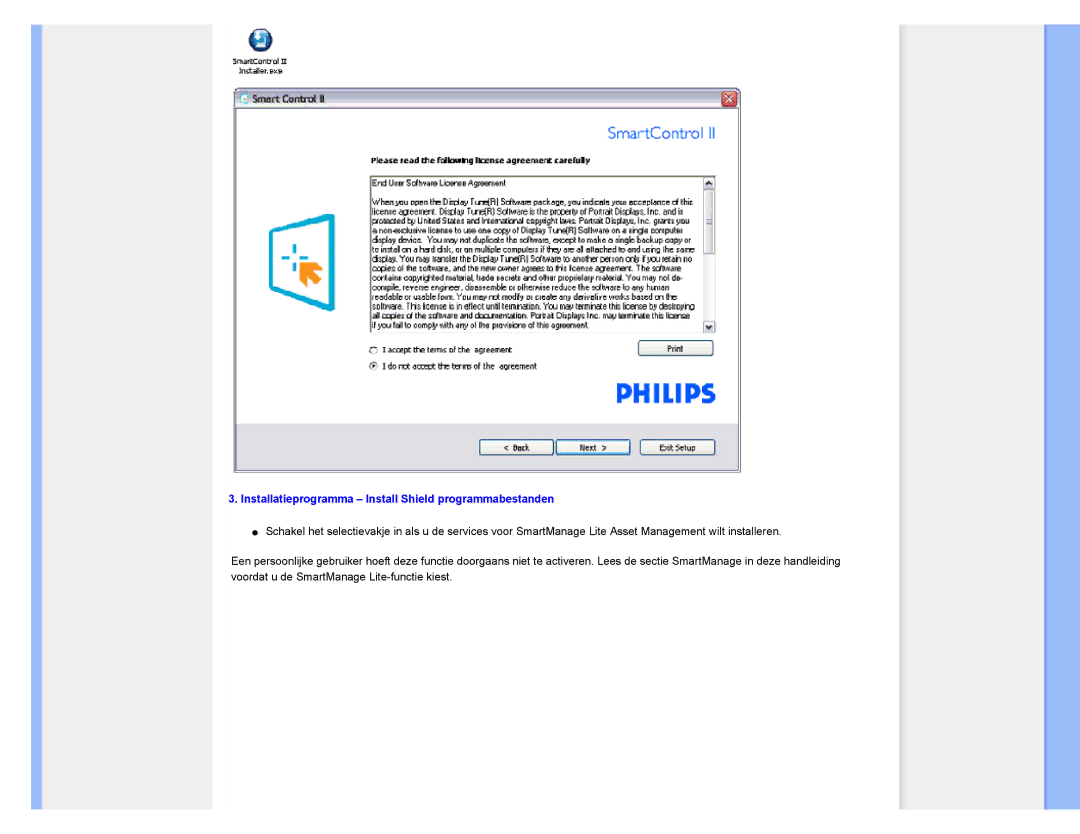 Philips 220CW8 user manual Installatieprogramma Install Shield programmabestanden 