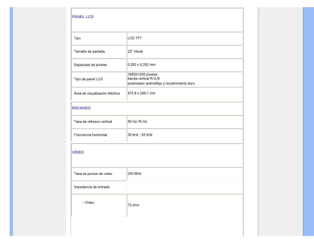 Philips 220CW8 user manual Escaneo 