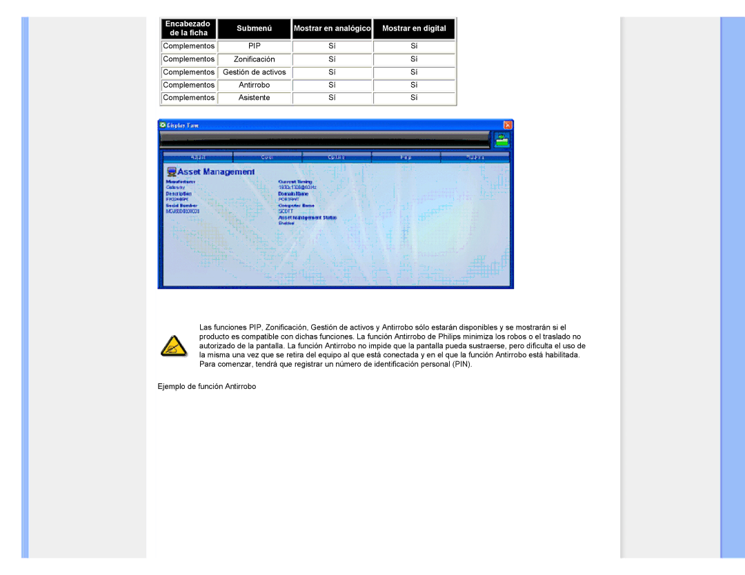 Philips 220CW8 user manual Pip 