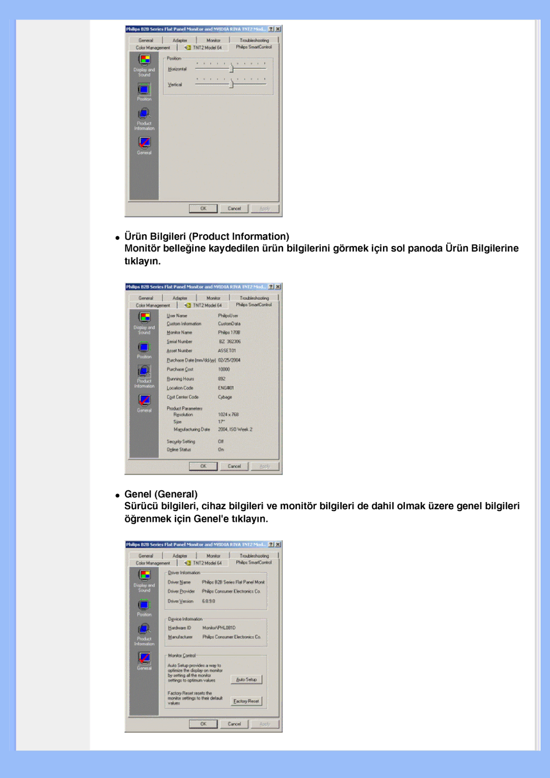 Philips 220EW8 user manual 