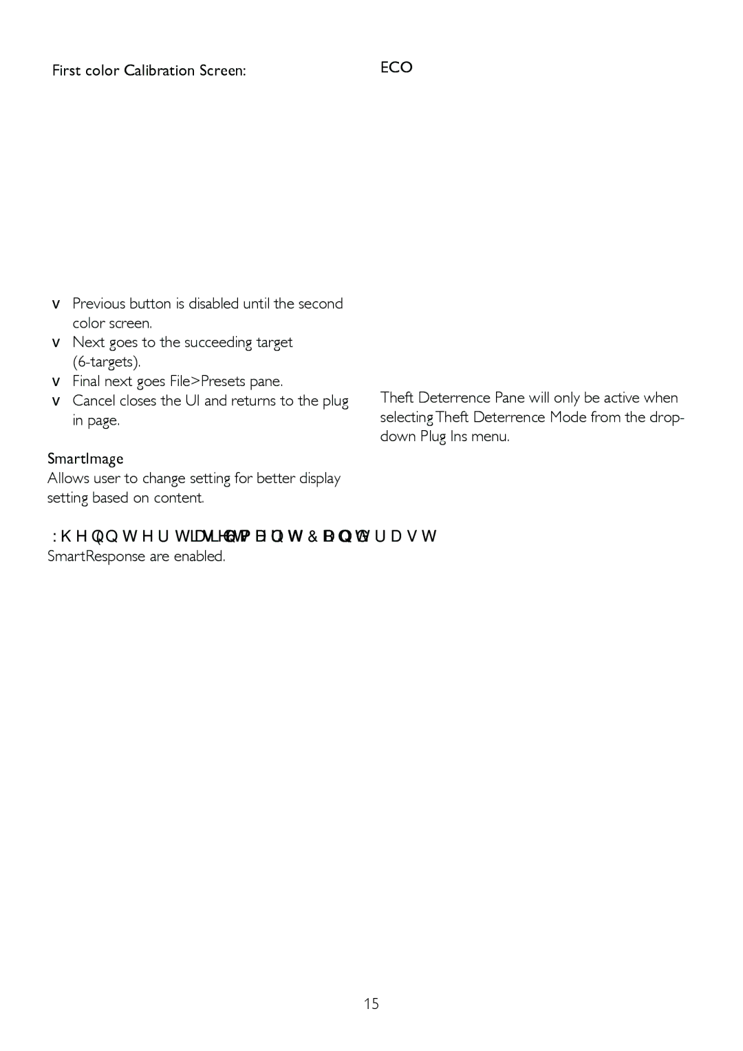 Philips 220S2plus, 220S2SB/27 user manual First color Calibration Screen 