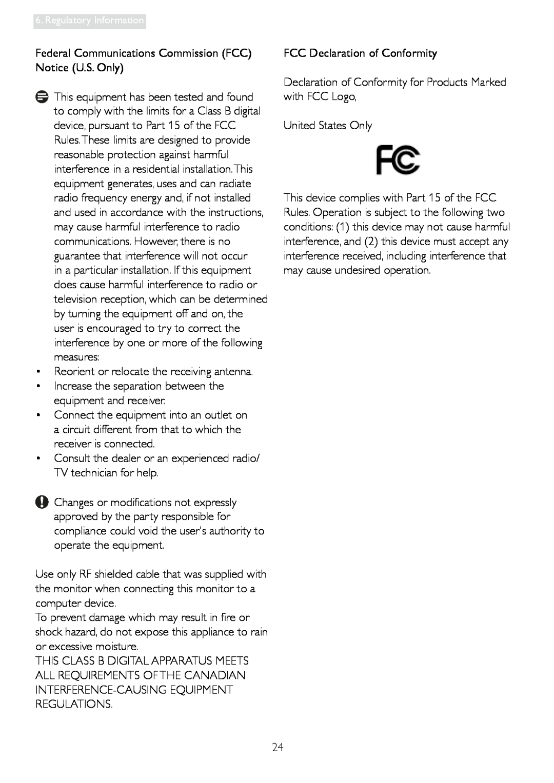 Philips 220V3 user manual •Reorient or relocate the receiving antenna 