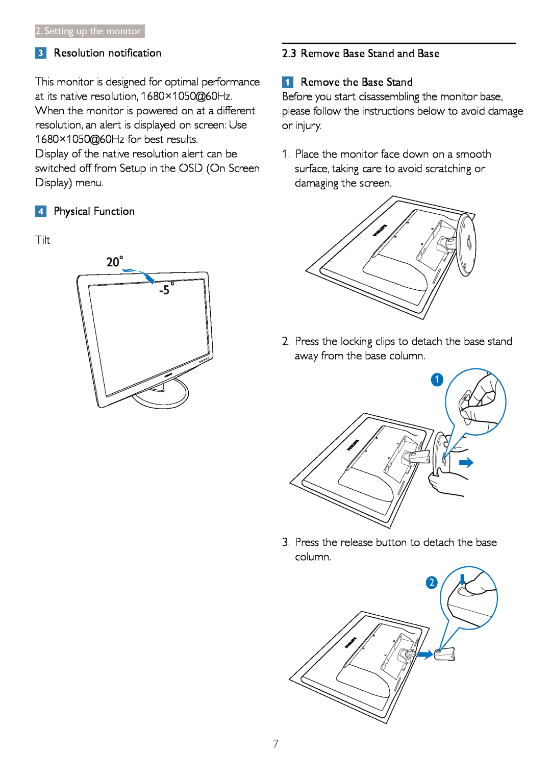 Philips 220V3 user manual 