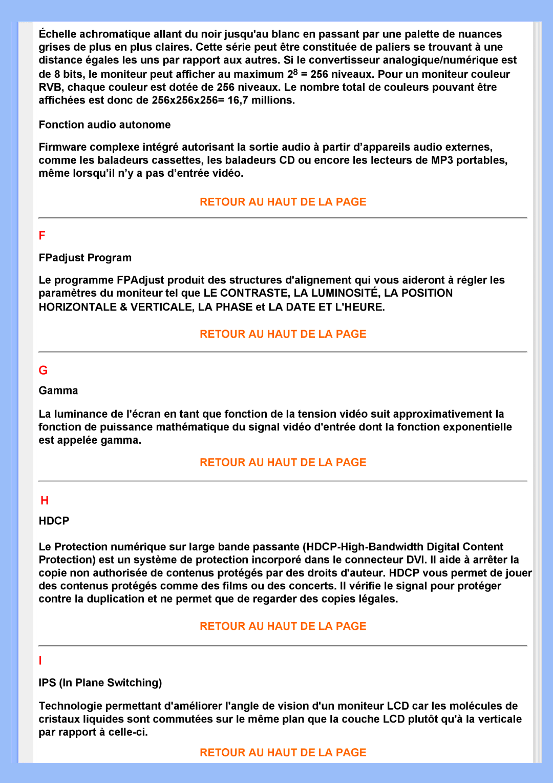 Philips 220VW8 user manual Hdcp 