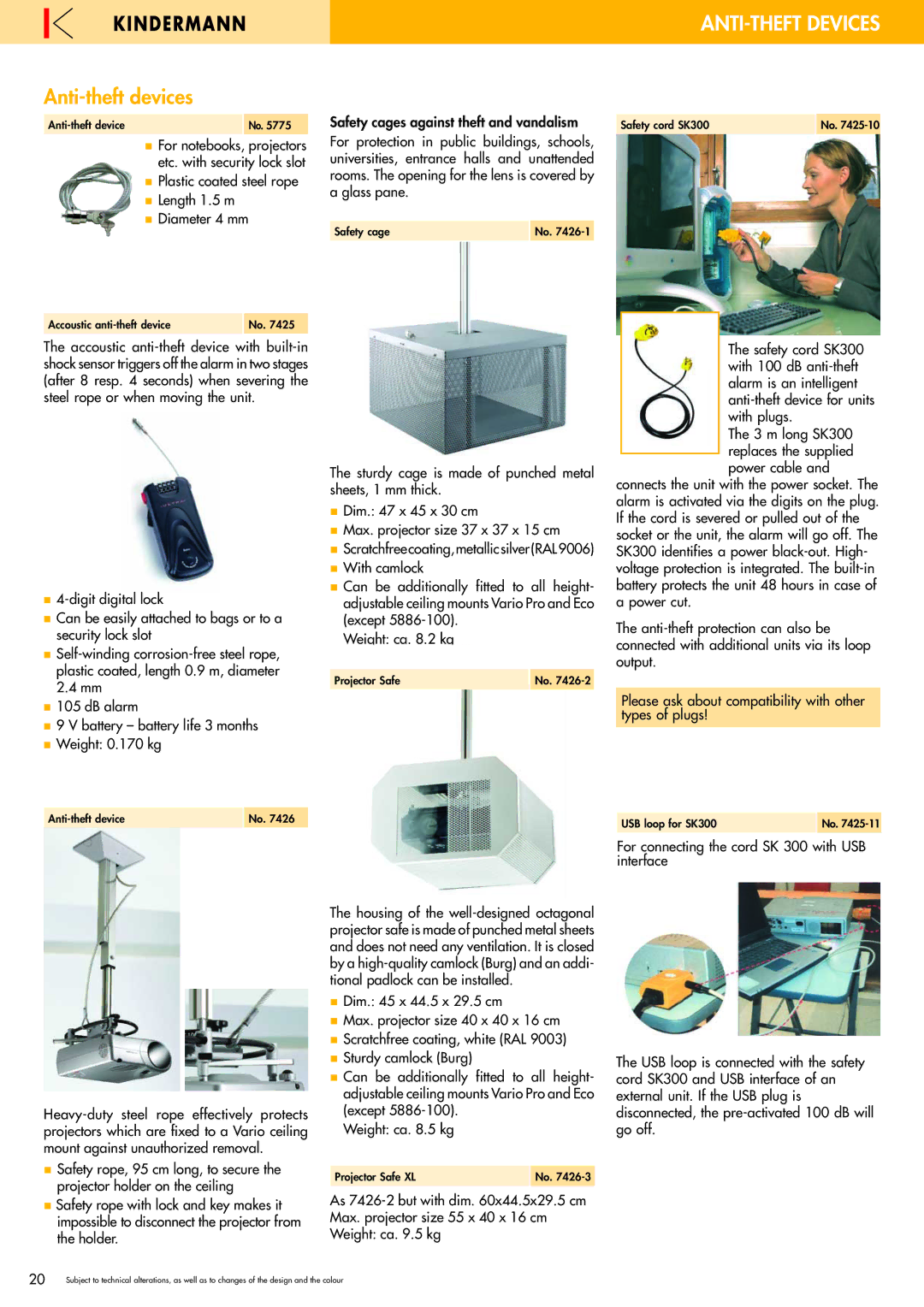 Philips 220X manual ANTI-THEFT Devices, Anti-theft devices 