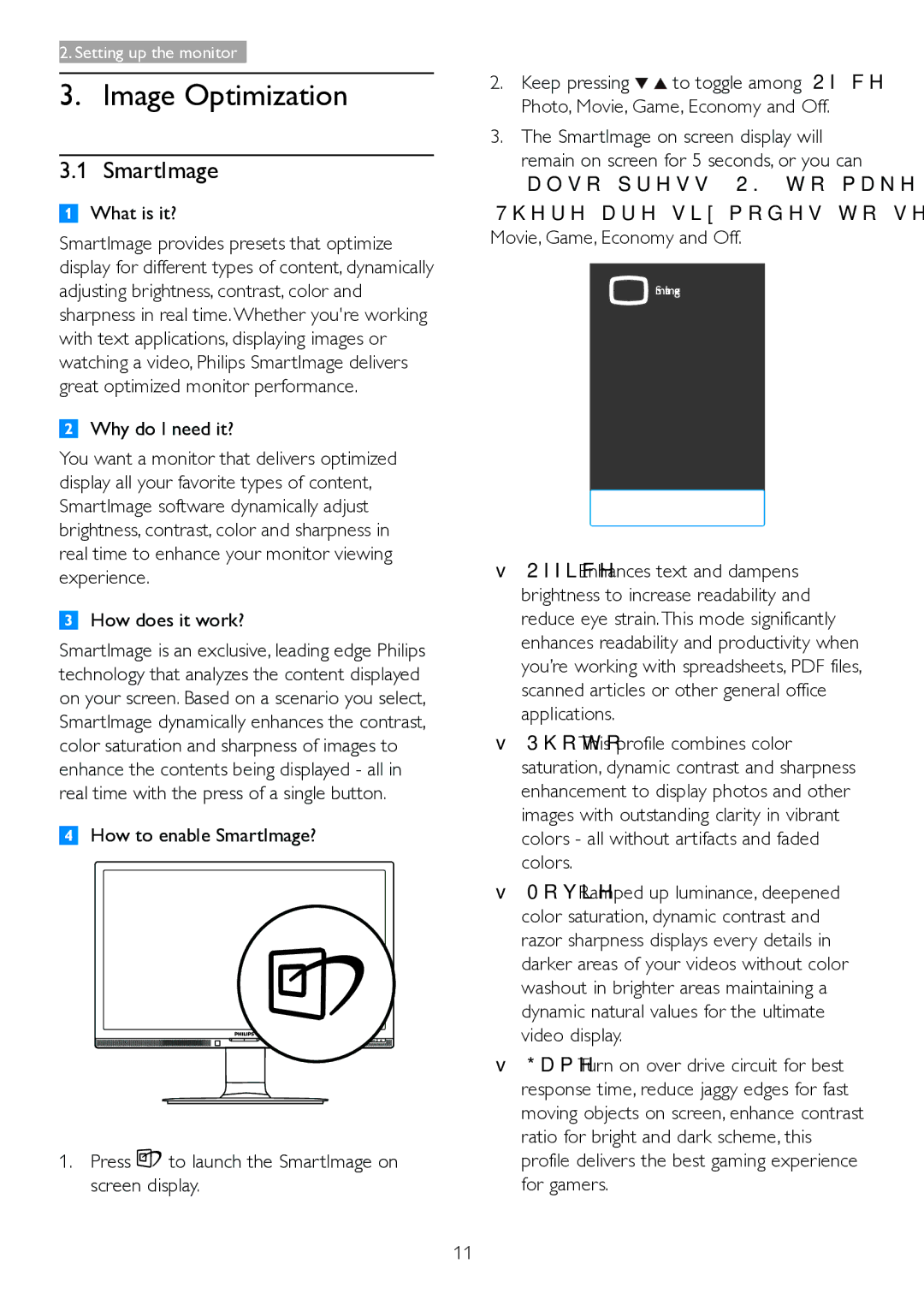 Philips 221B6, 221P6 user manual Image Optimization, SmartImage, What is it?, Why do I need it?, How does it work? 