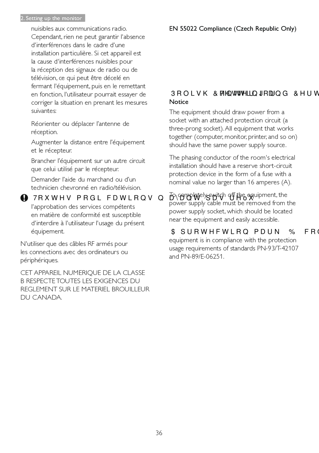 Philips 221P6, 221B6 user manual Regulatory Infomation 