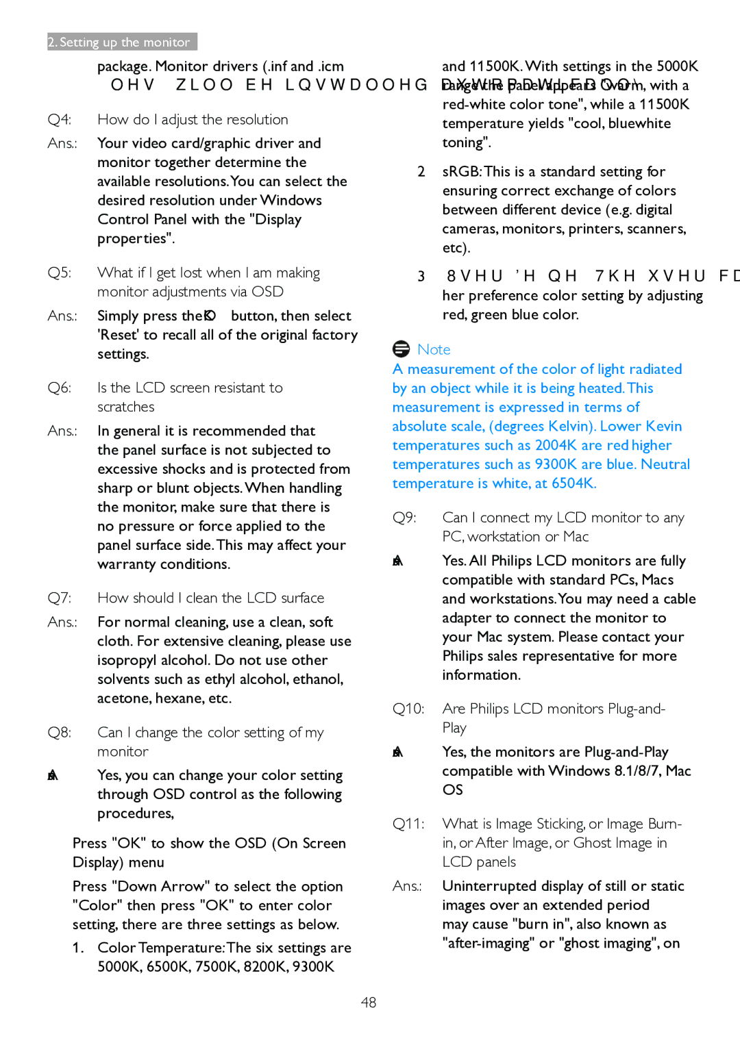 Philips 221P6, 221B6 user manual Osx 