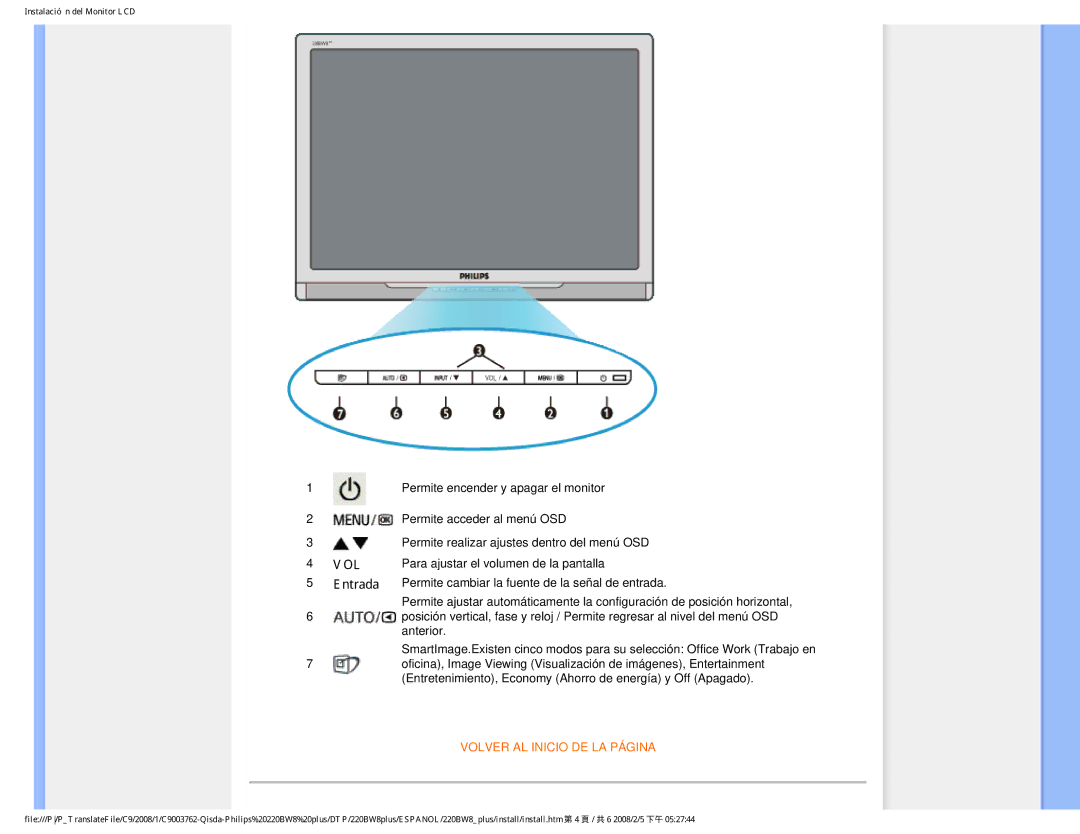 Philips 225B1 user manual Vol 