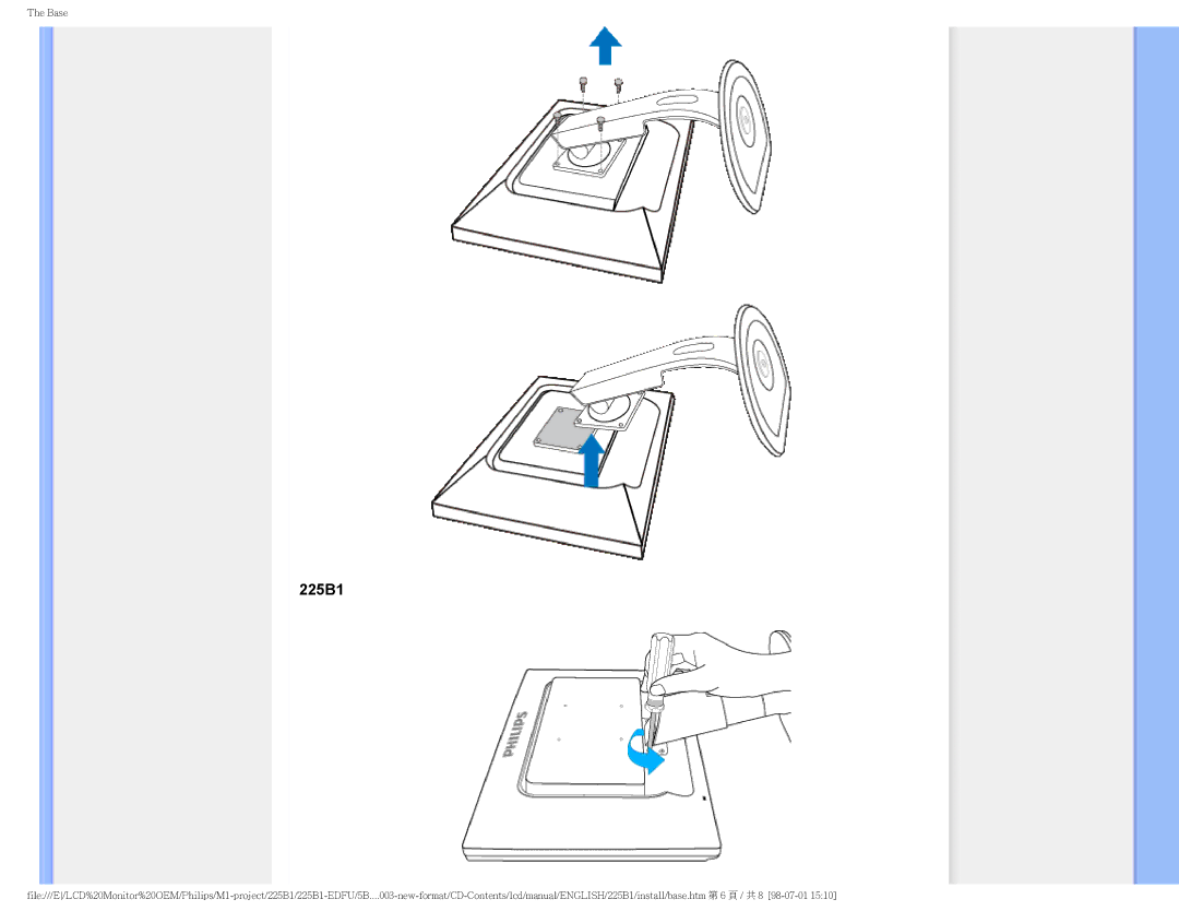 Philips 225P1ES/00 user manual 225B1 