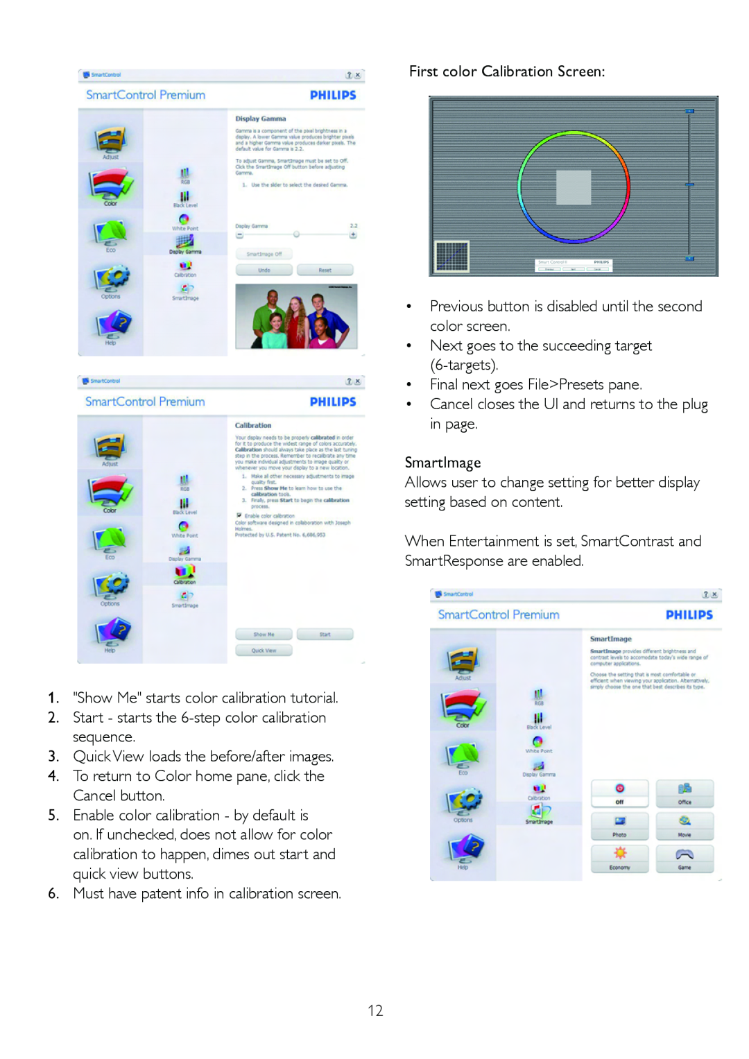 Philips 226C2, 226CL2 user manual Show Me starts color calibration tutorial 