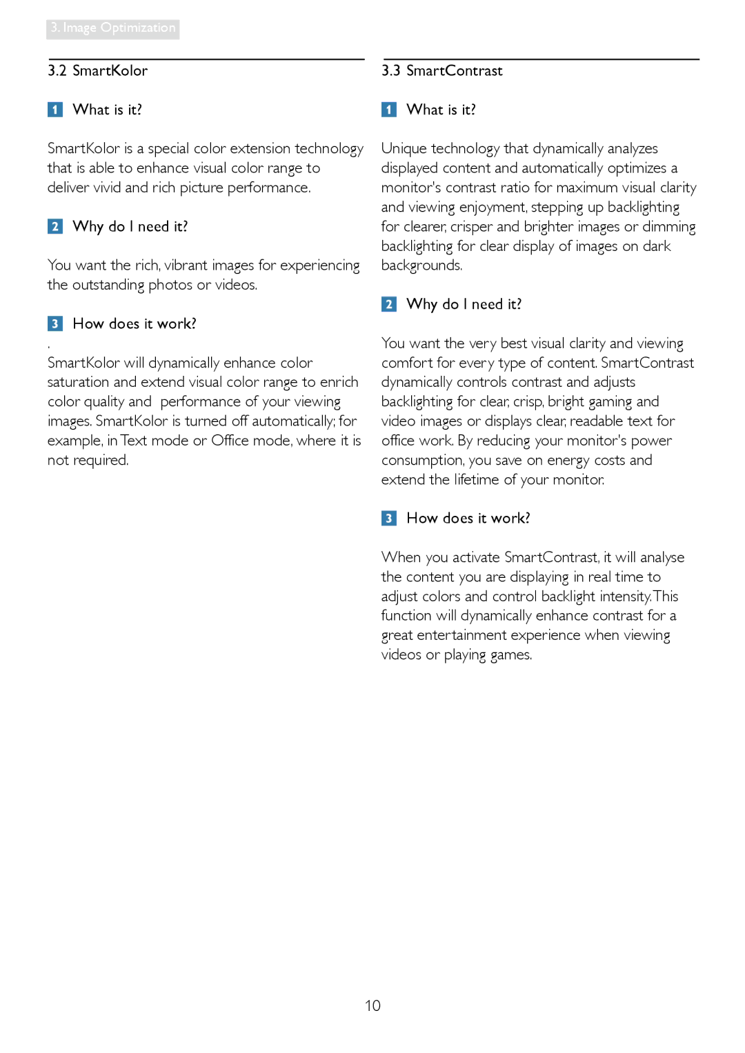 Philips 228C3L user manual SmartKolor What is it? 