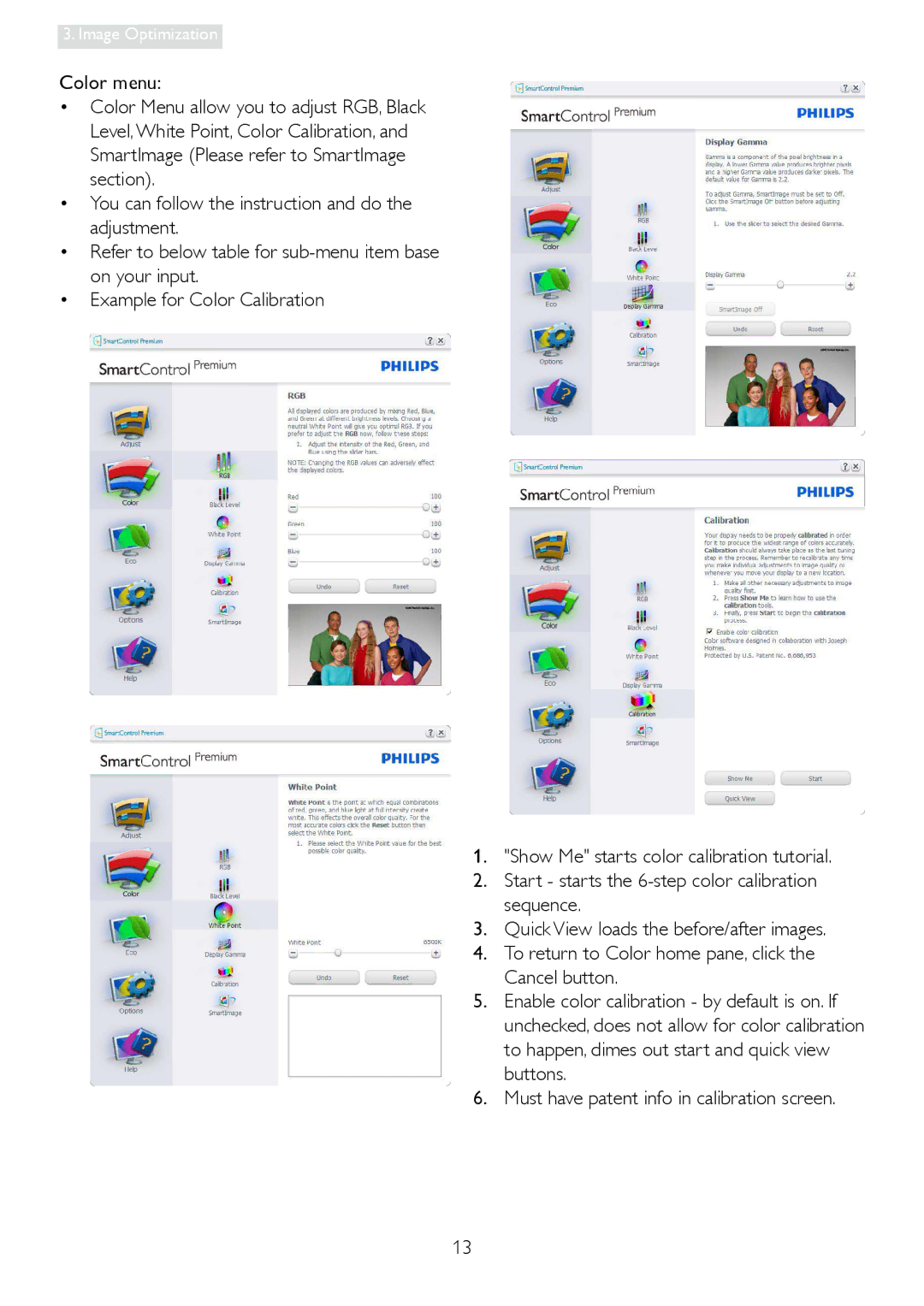 Philips 228C3L user manual Image Optimization 