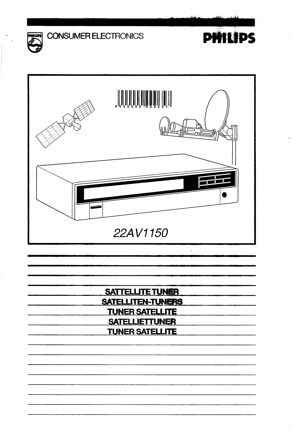 Philips 22AV1150 manual 