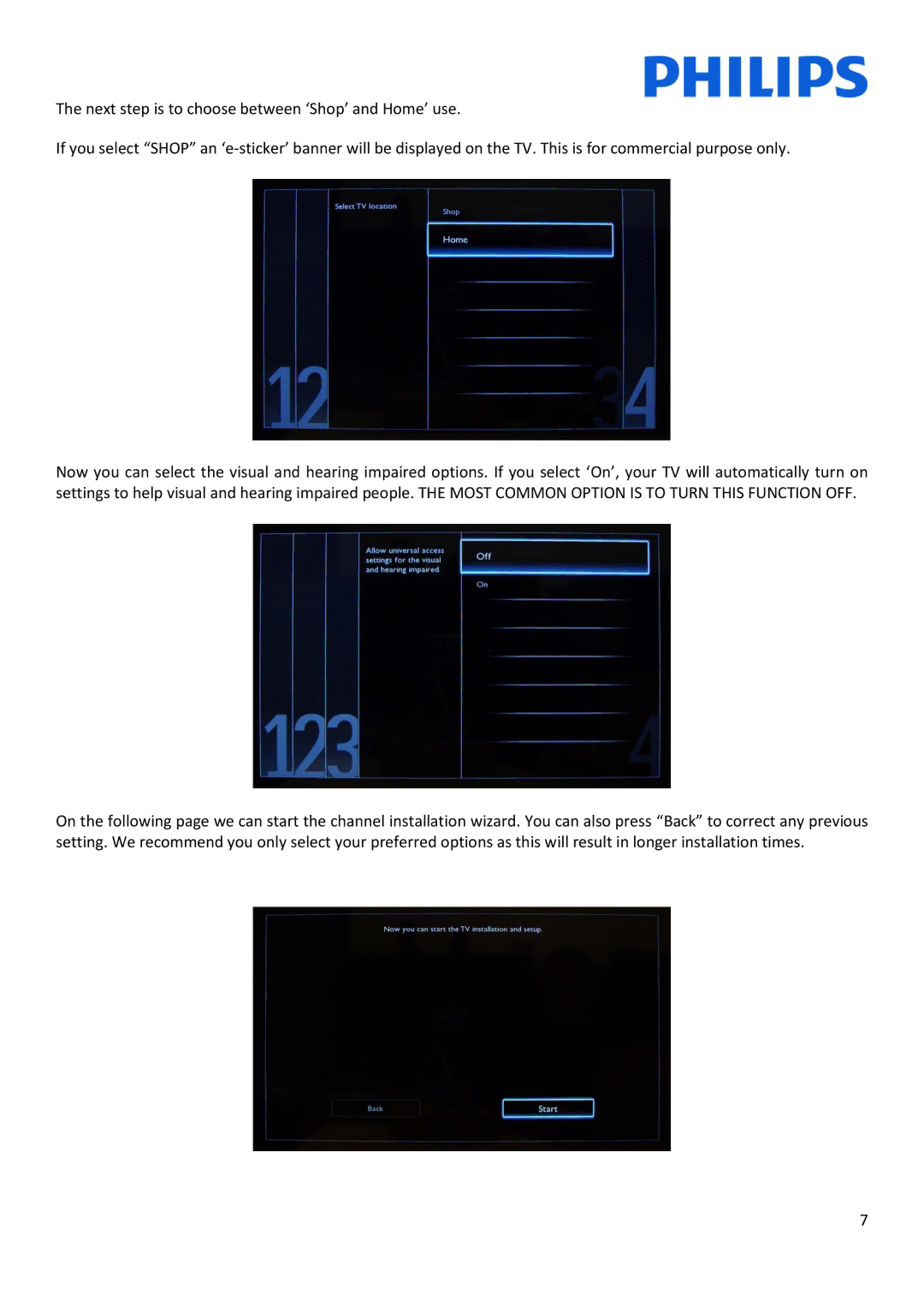 Philips 22HFL30x7x installation manual 