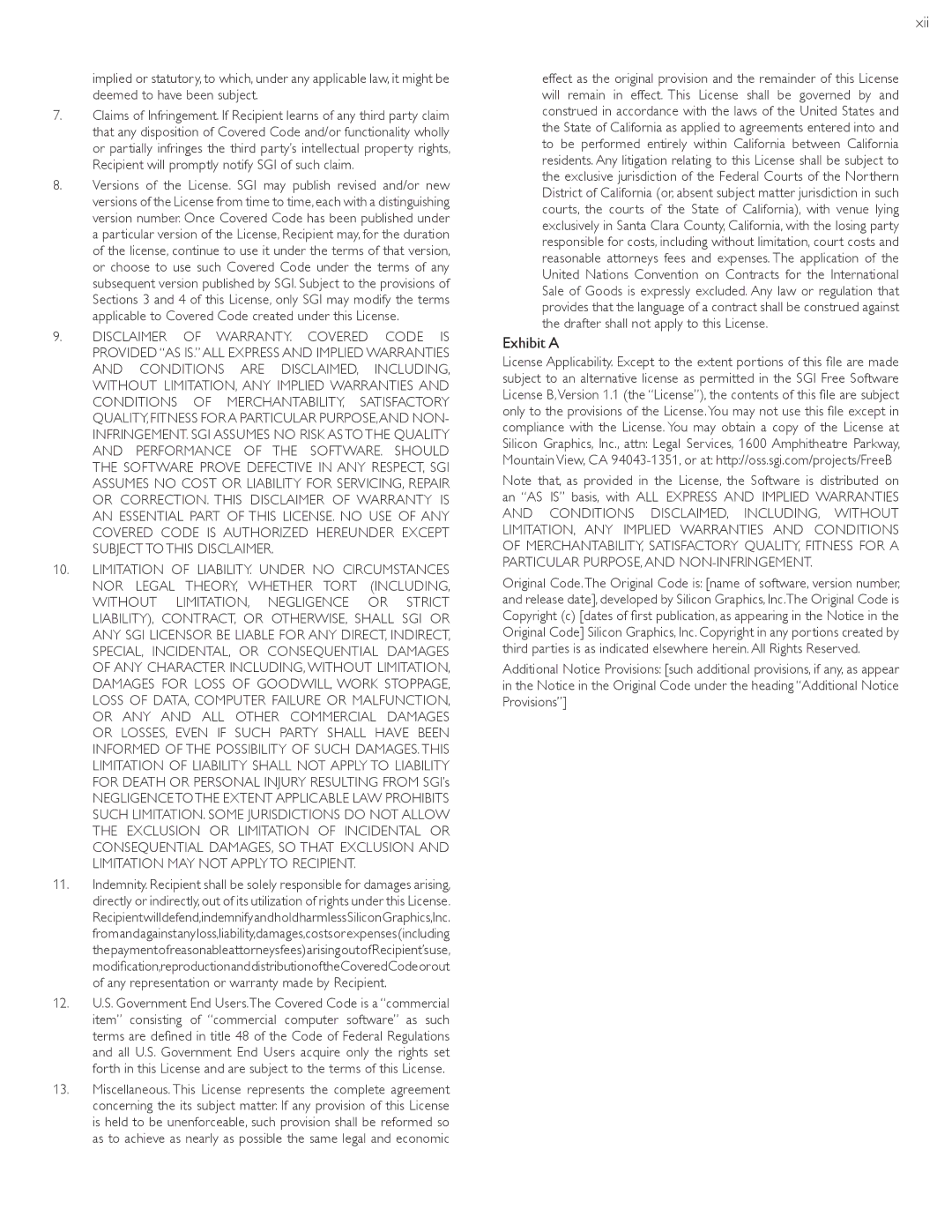 Philips 22PFL4907, 26PFL4907, 32PFL4907 user manual Xii, Exhibit a 