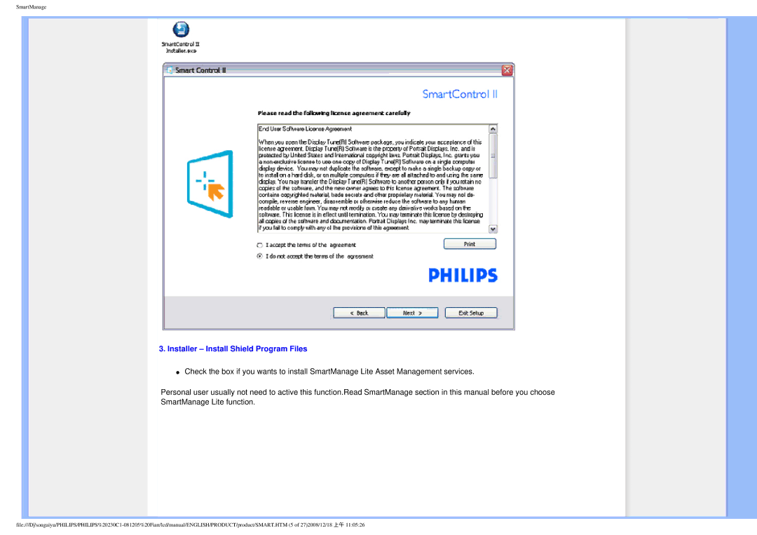 Philips 230C1 user manual Installer Install Shield Program Files 