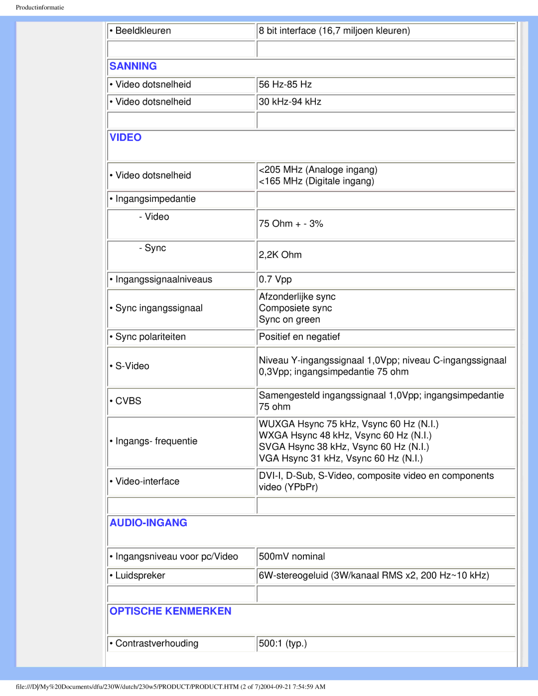 Philips 230W user manual Sanning 