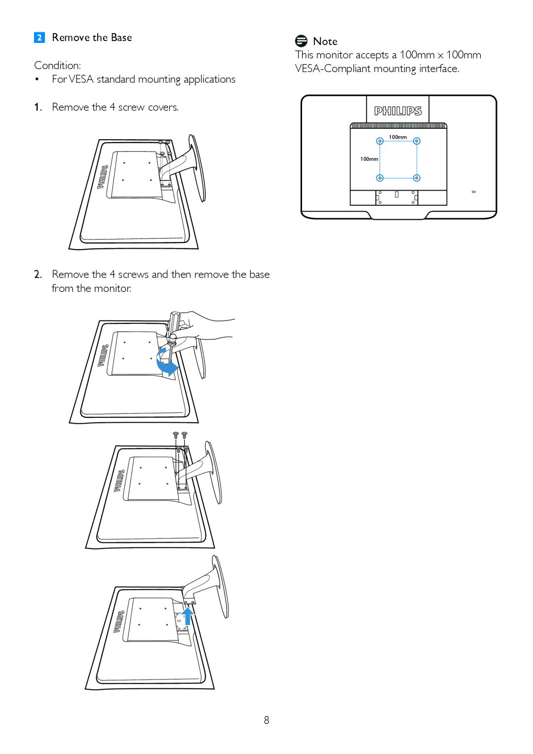 Philips 232EL2, 2.32E+04 user manual 100mm 