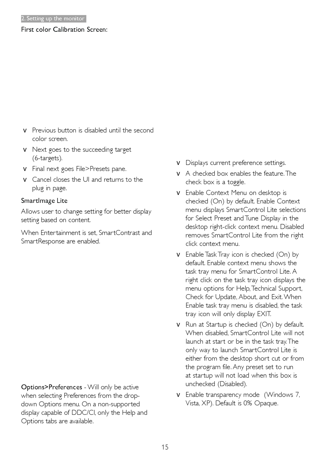 Philips 2.34E+07 user manual Image Optimization 