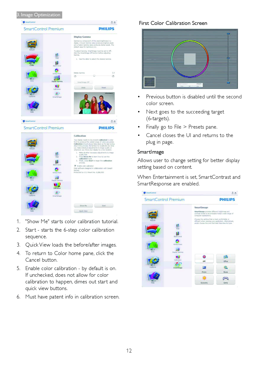 Philips 238C4 user manual Image Optimization 