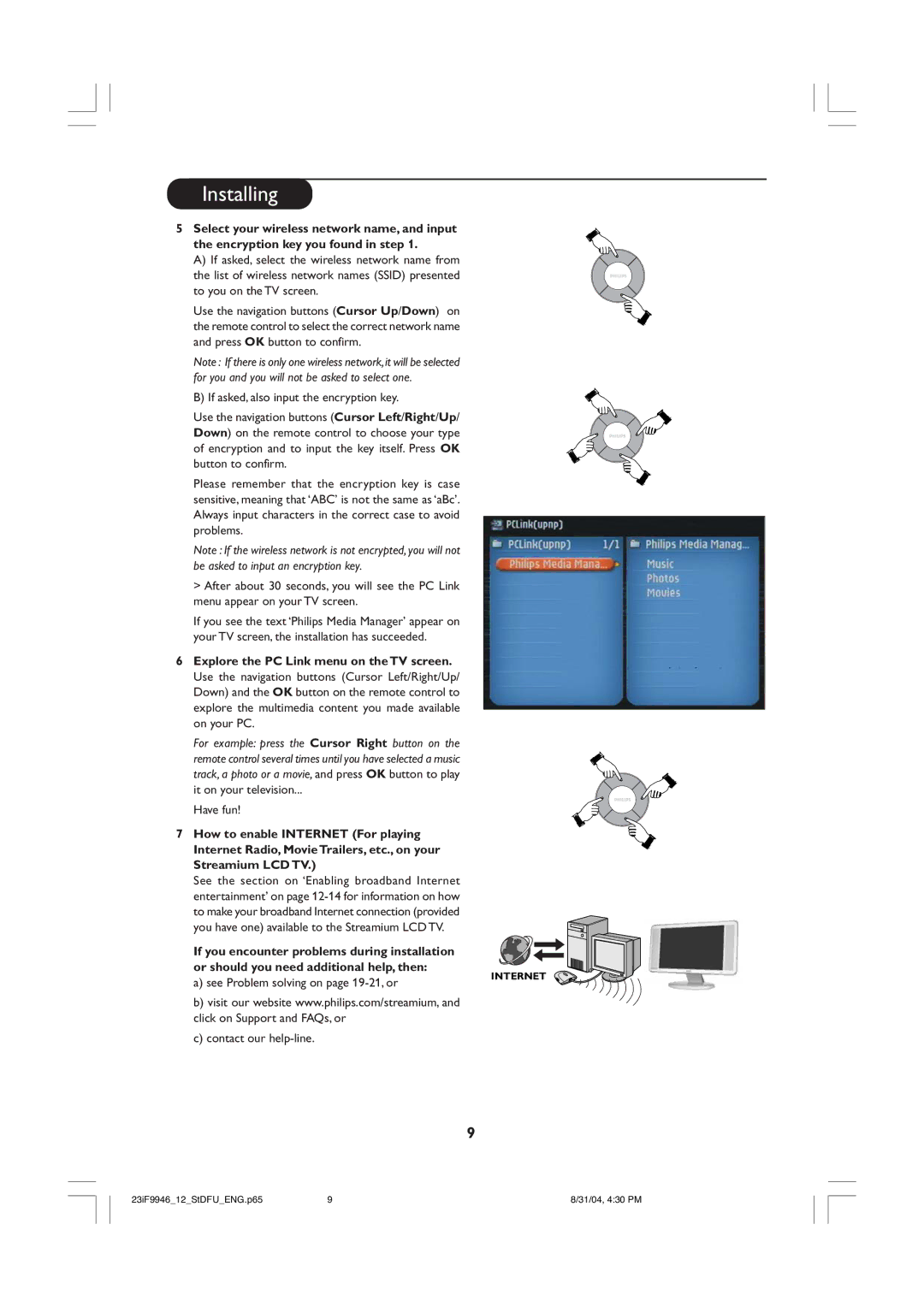 Philips 23iF9946 user manual See Problem solving on page 19-21, or 