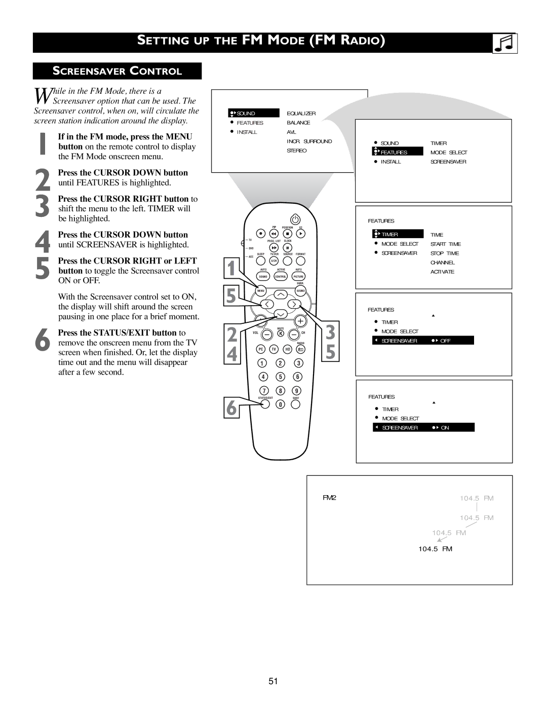 Philips 23PF9945/37B warranty Screensaver Control 