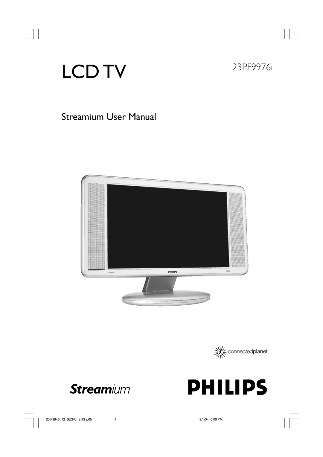 Philips 23PF9976i user manual Lcd Tv 