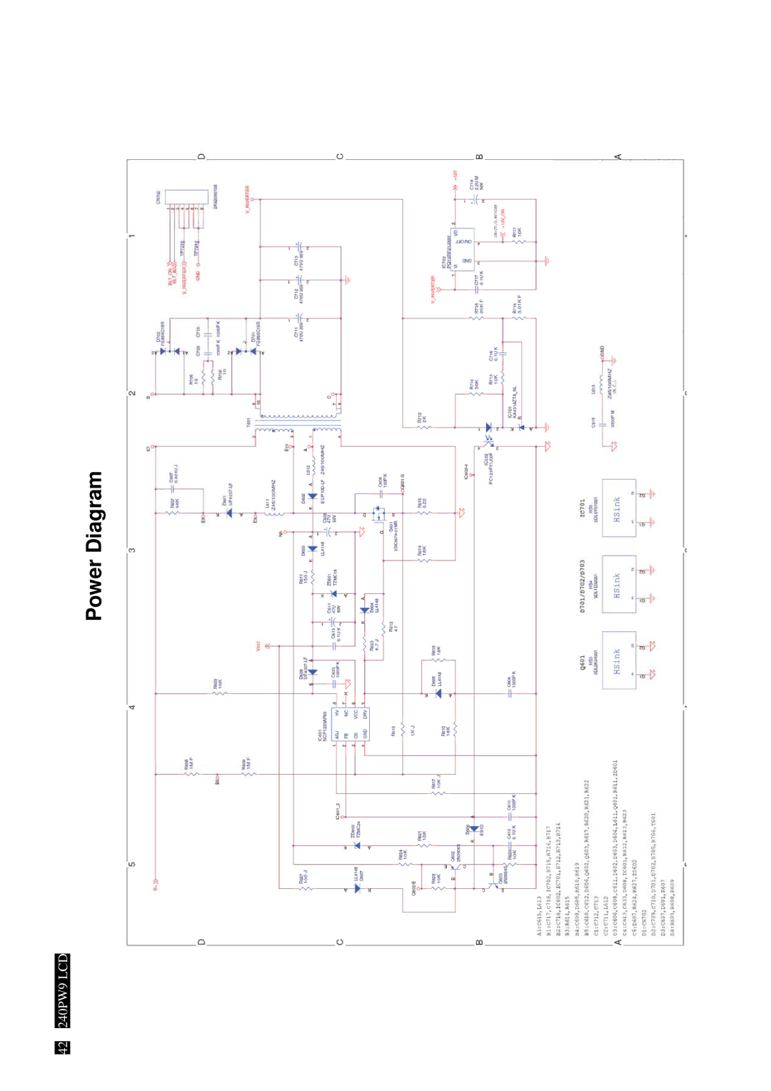 Philips 240PW9EB/27, 240PW9ES /00, 240PW9EB/75, 240PW9EB/00, 240PW9EB/69 manual 42 240PW9 LCD 