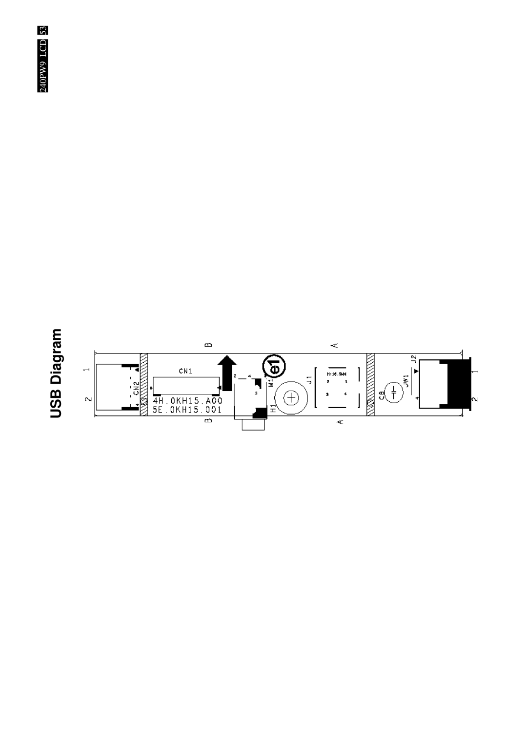 Philips 240PW9EB/00, 240PW9ES /00, 240PW9EB/75, 240PW9EB/27, 240PW9EB/69 manual USB Diagram 