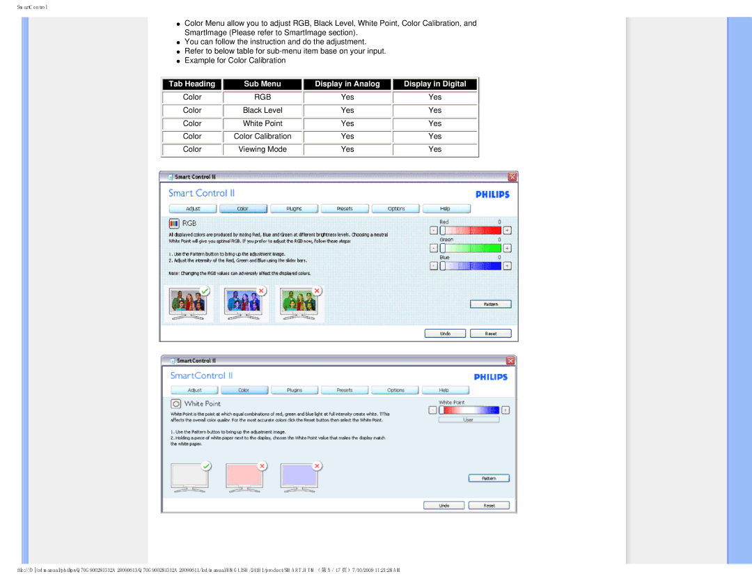 Philips 2.41E+03 user manual Rgb 