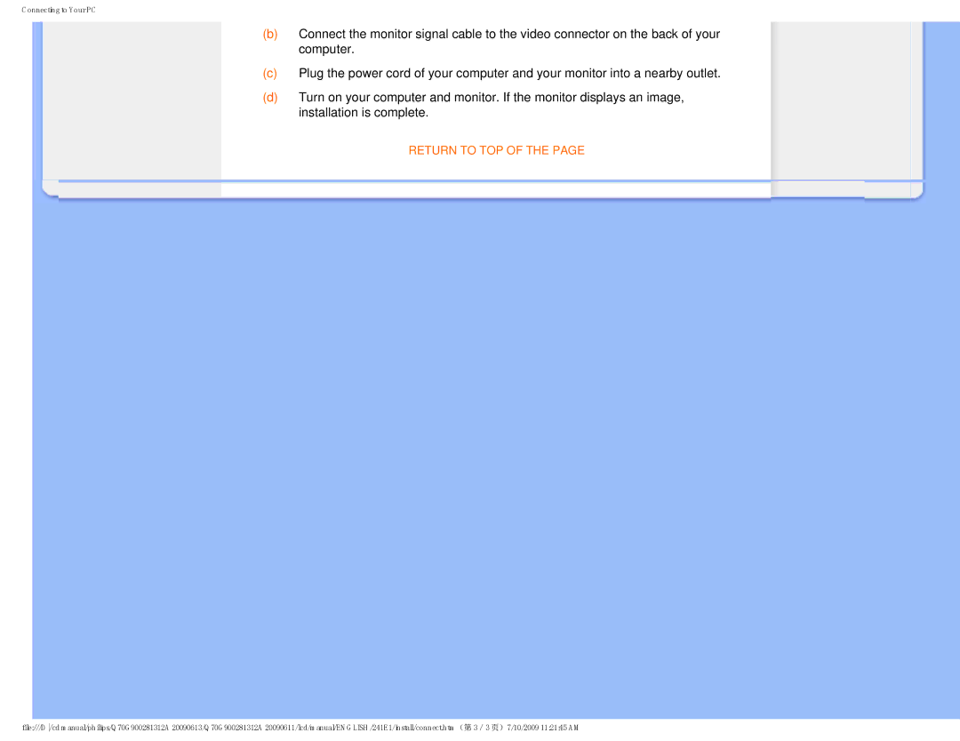 Philips 2.41E+03 user manual Return to TOP 