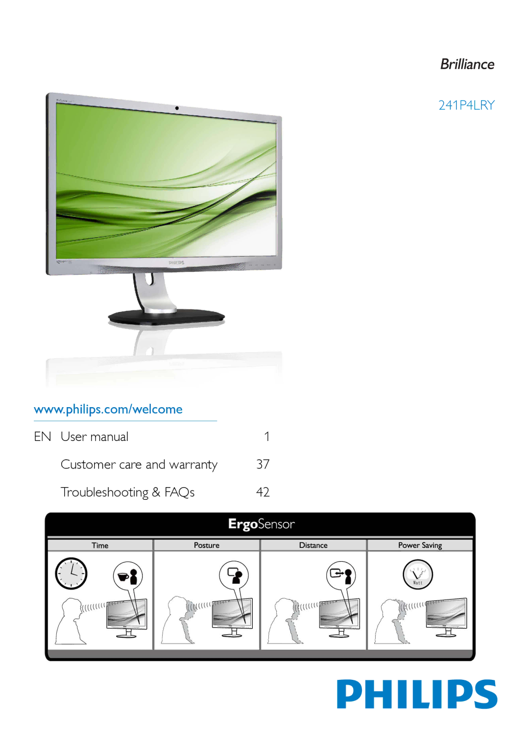 Philips 241P4LRY user manual 