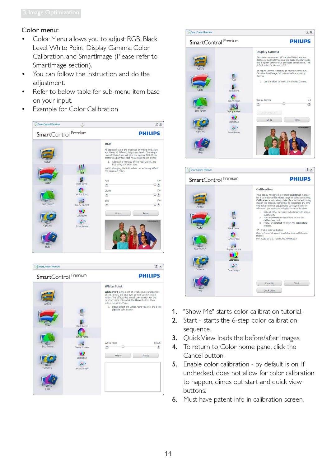 Philips 241P4LRY user manual Color menu 