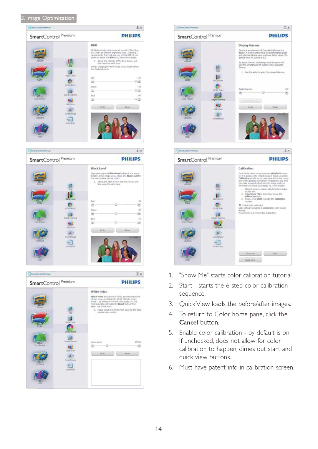 Philips 241S4 user manual Image Optimization 