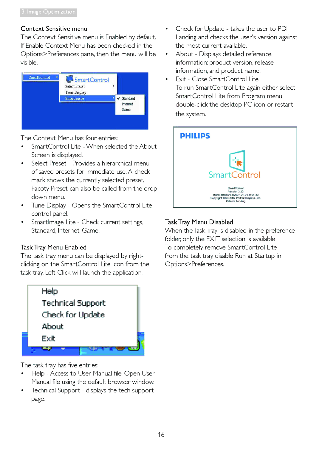 Philips 24400, 244EL2, 2.44E+04 user manual Image Optimization 