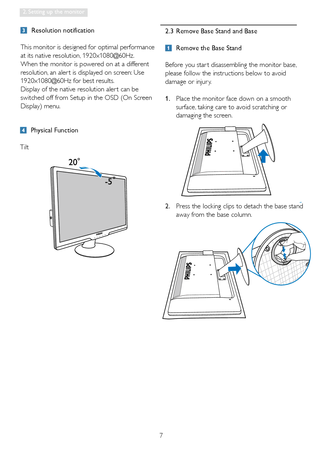 Philips 24400, 244EL2, 2.44E+04 user manual Resolution notification 