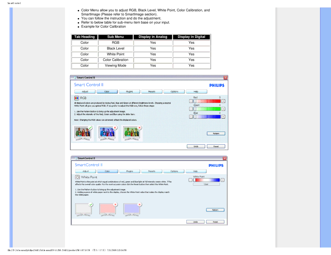 Philips 2.44E+03 user manual Rgb 