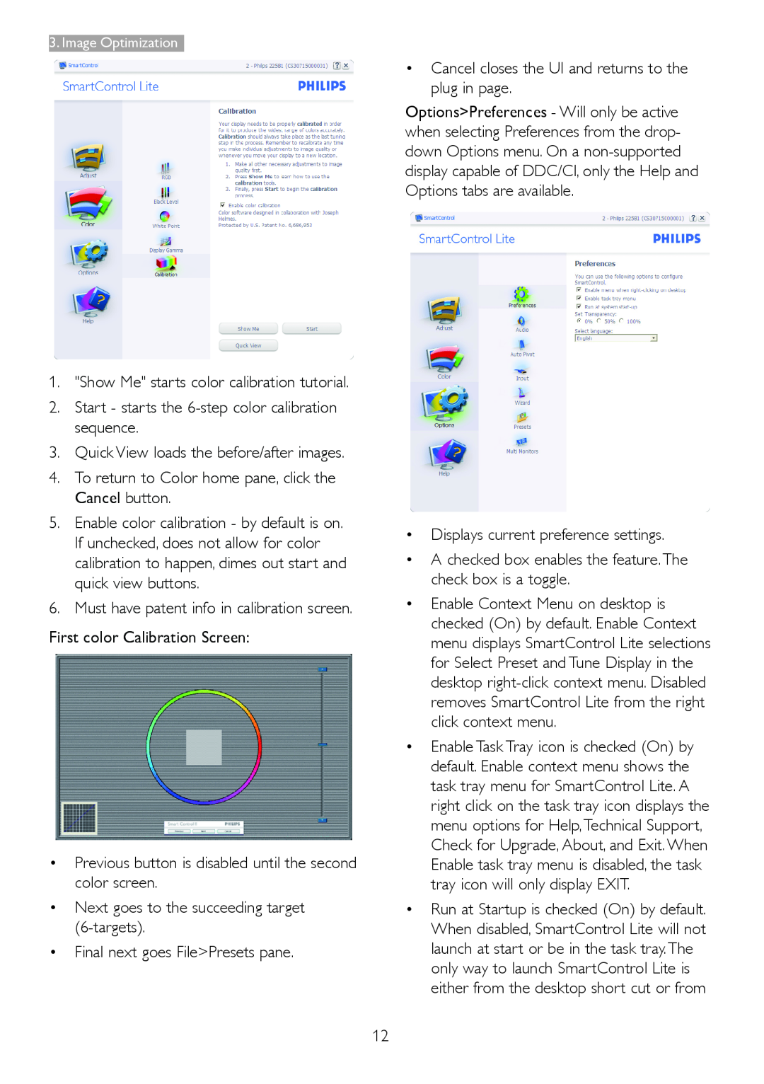 Philips 246V5 user manual Show Me starts color calibration tutorial 