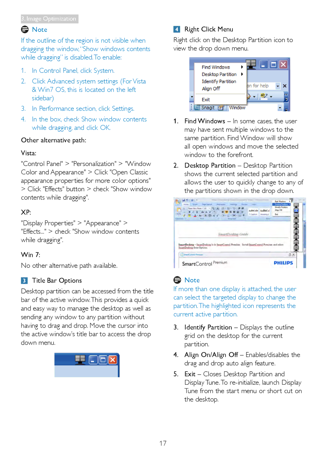 Philips 249C4Q user manual Other alternative path Vista 