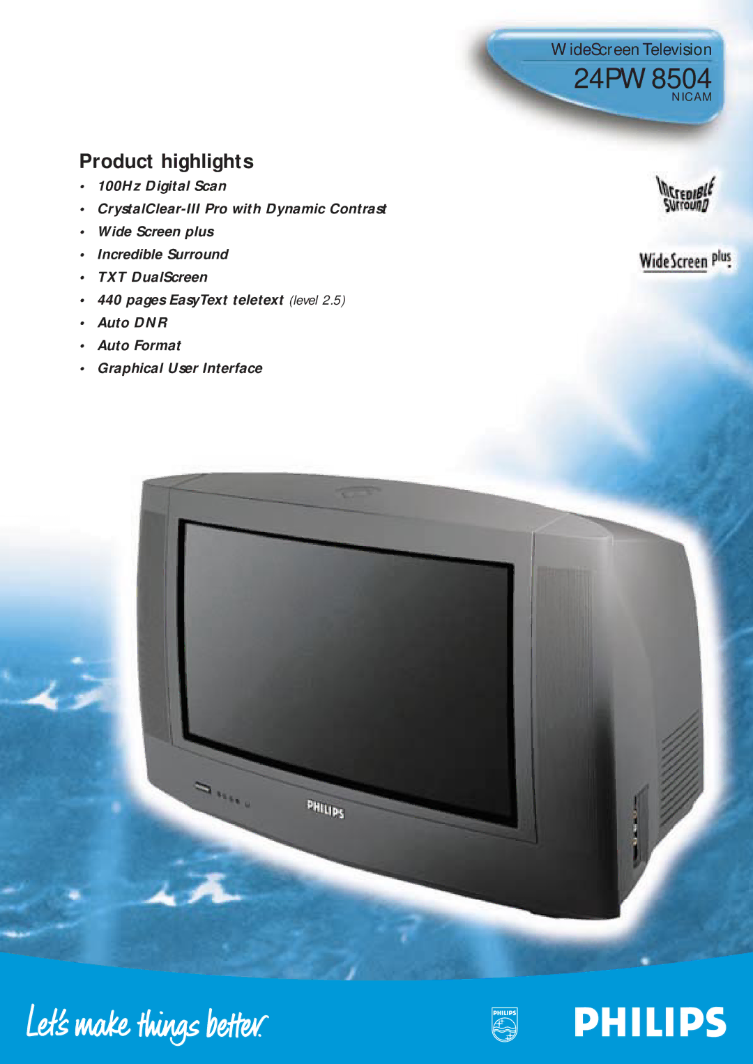 Philips 24PW8504 manual 