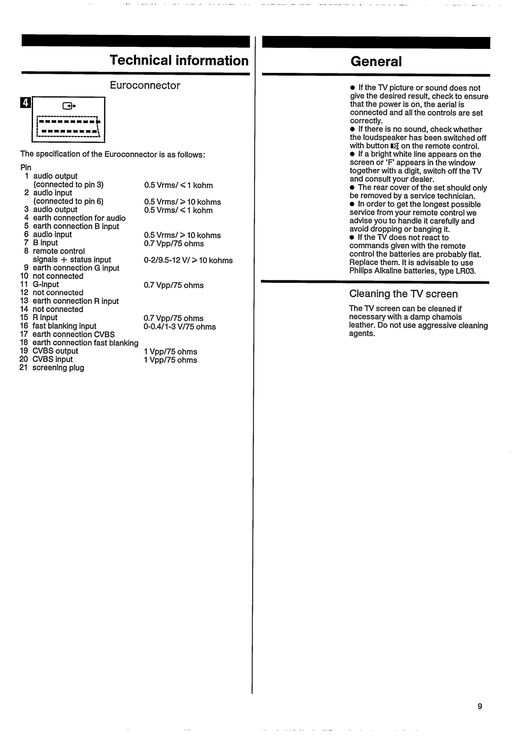 Philips 25CE6578, 25CE6590 manual 