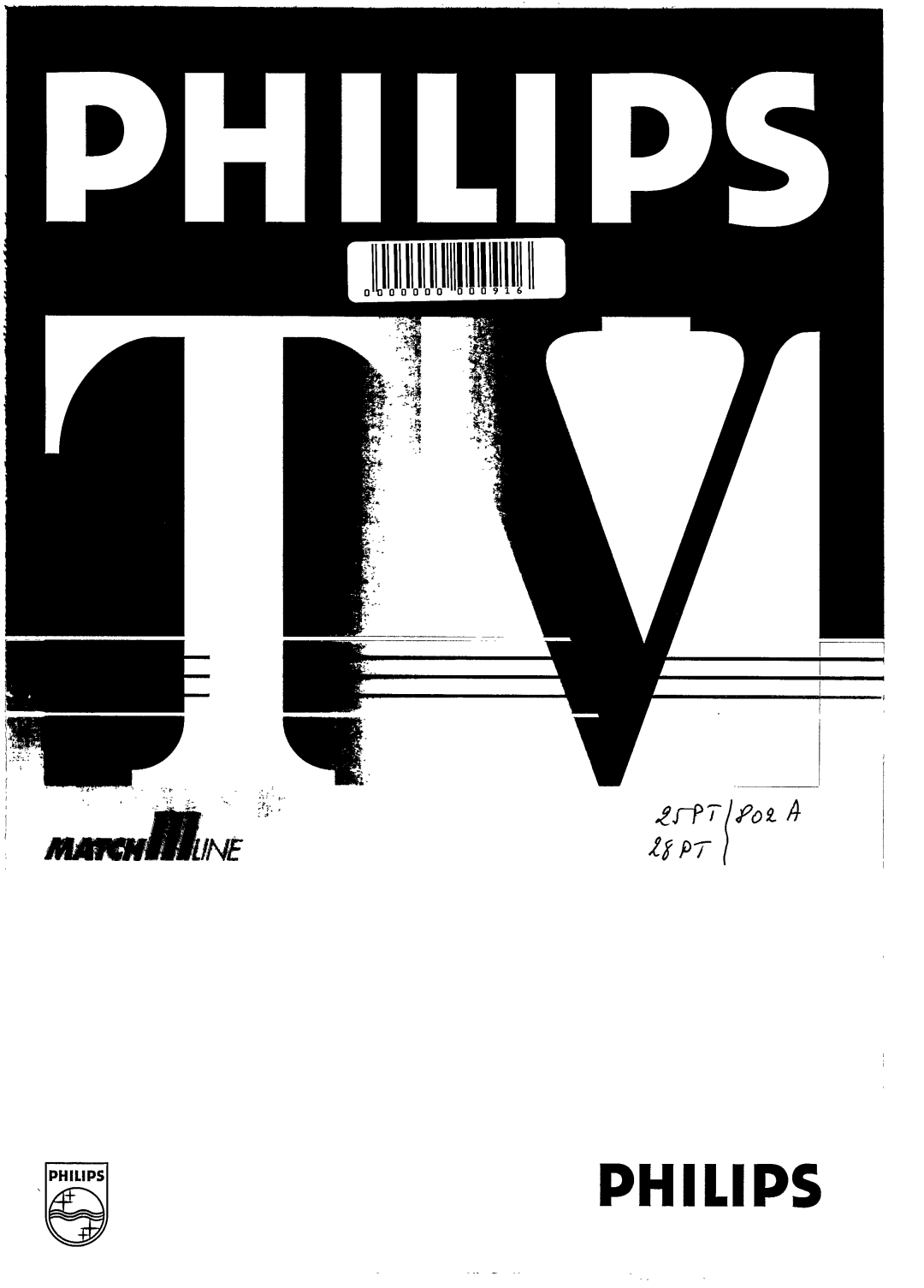 Philips 25PT802A/05 manual 