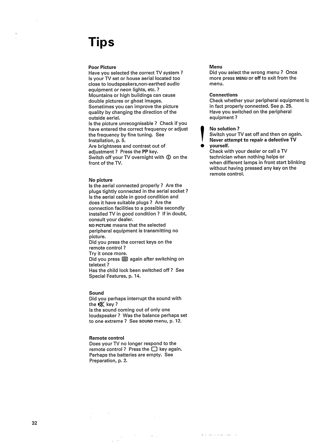 Philips 25PT802A/05 manual 