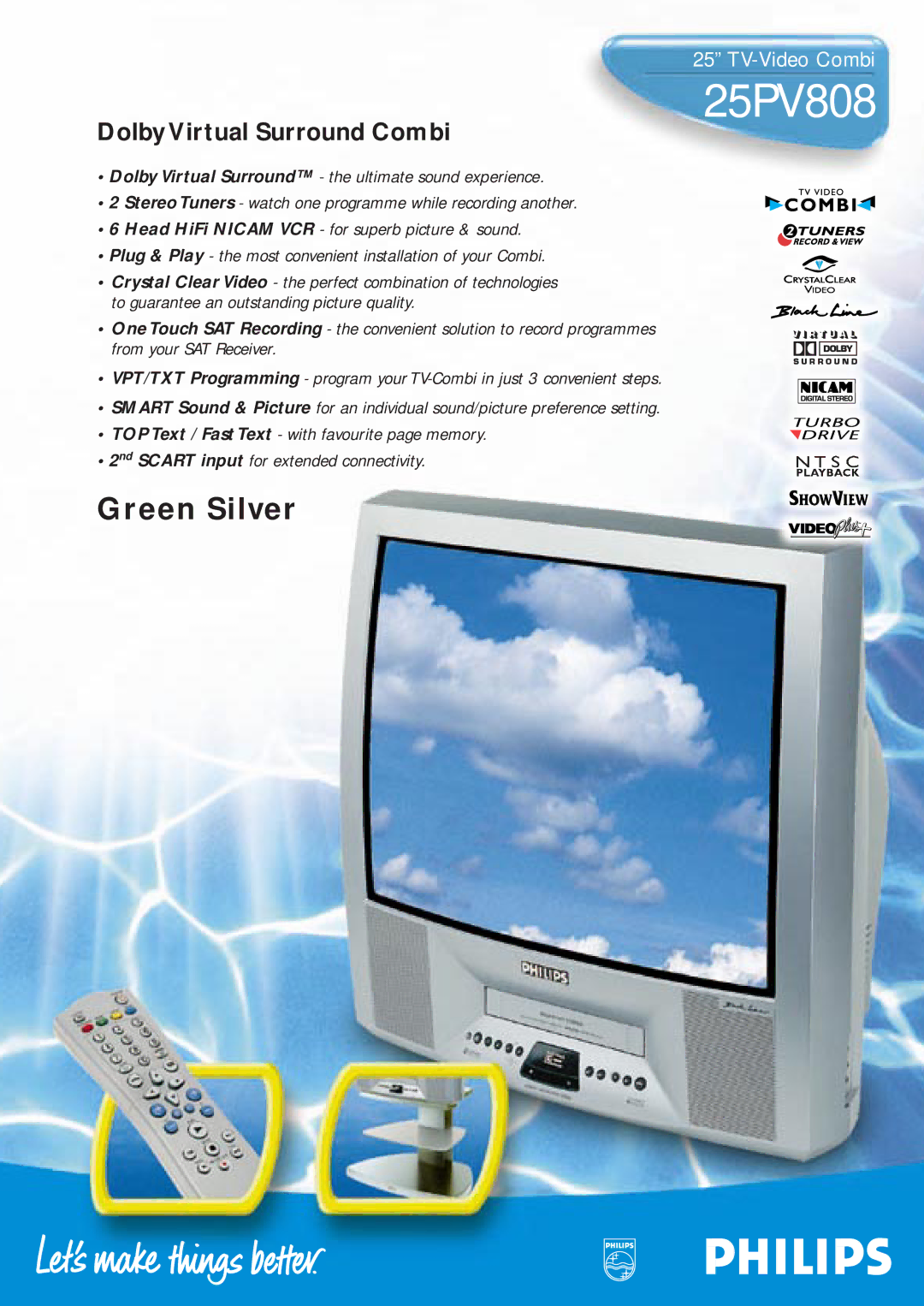 Philips 25PV808 manual 