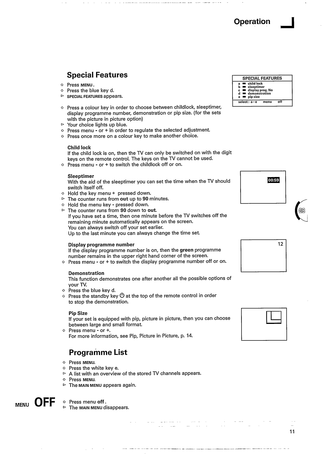 Philips 25SL5766/30S manual 