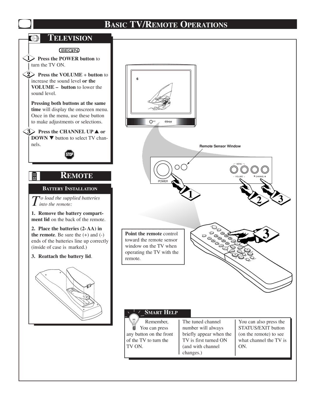 Philips 25TR19C1 manual Remote 