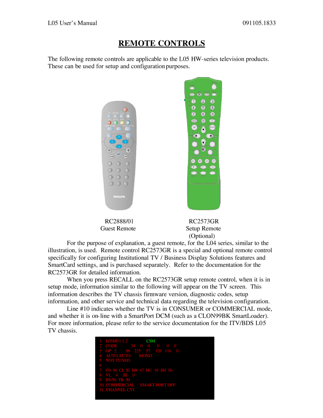 Philips 26HW9100D, 30HW9100D user manual Remote Controls 